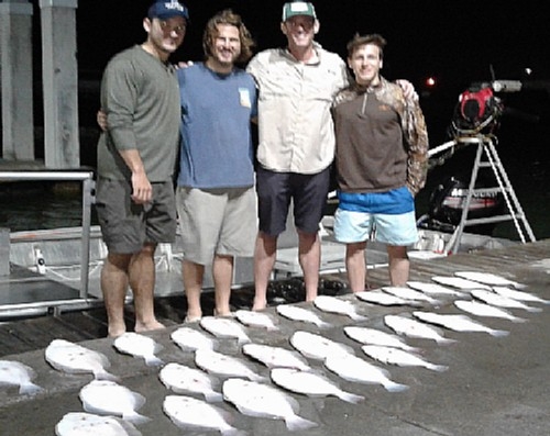 4 YOUNG GUNS WITH FLOUNDER